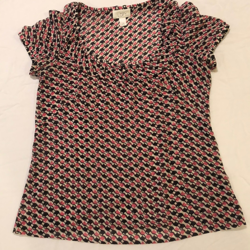 Ann Taylor LOFT blouse size S